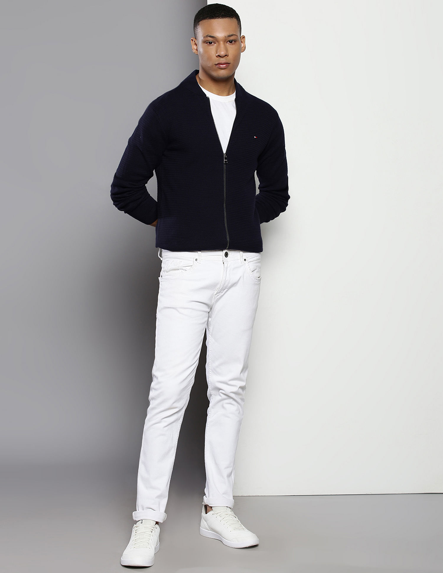 Tommy Hilfiger Textured Cotton Sweater