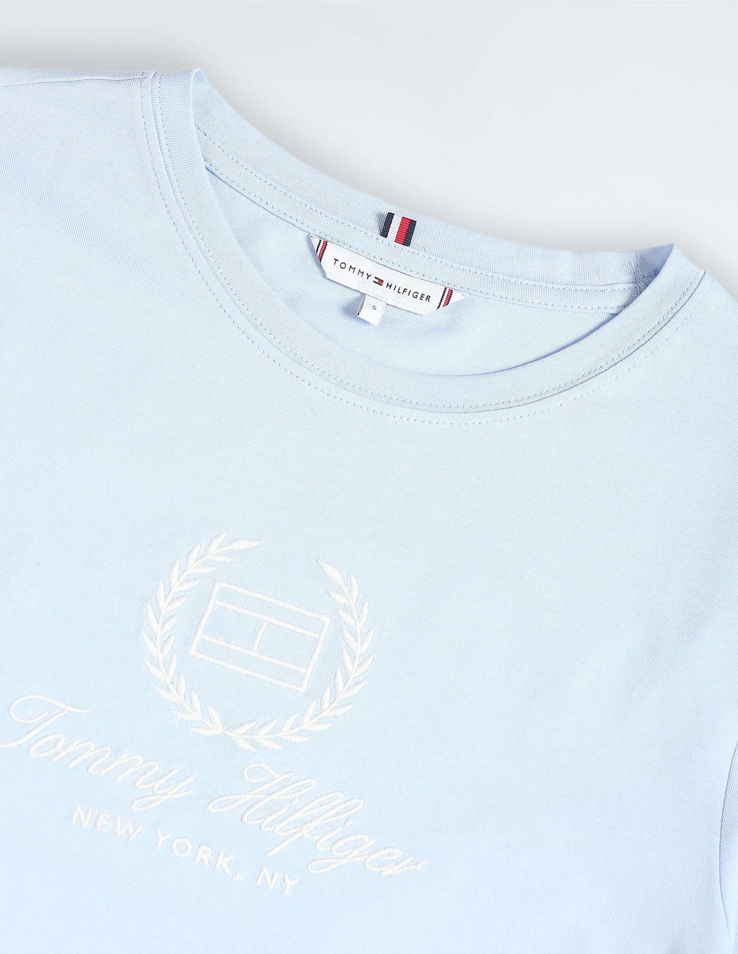 Buy Tommy Hilfiger Embroidered Logo Slim Fit T-Shirt - NNNOW.com