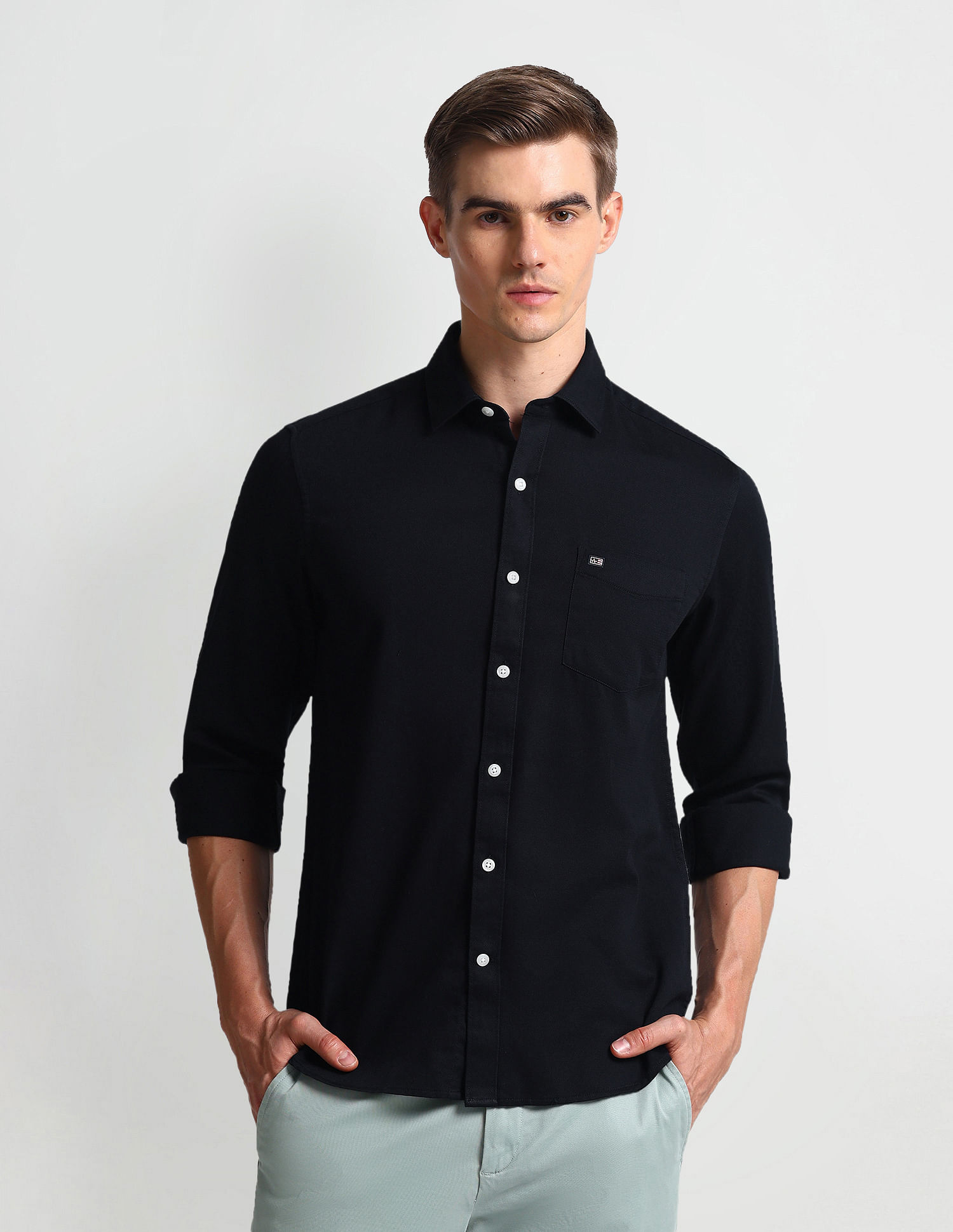 Arrow Sports Manhattan Slim Fit Dobby Shirt