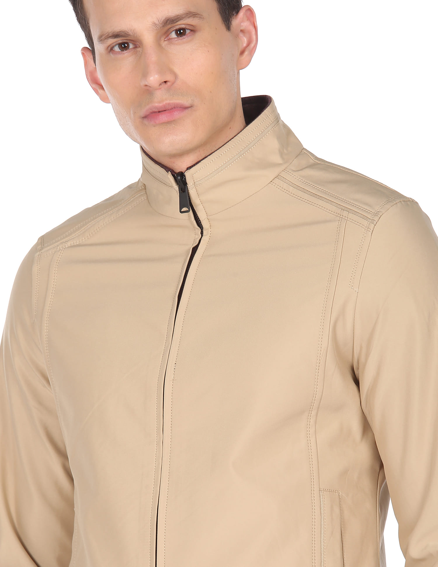 Buy Arrow Sports Stand Collar Reversible Jacket - NNNOW.com