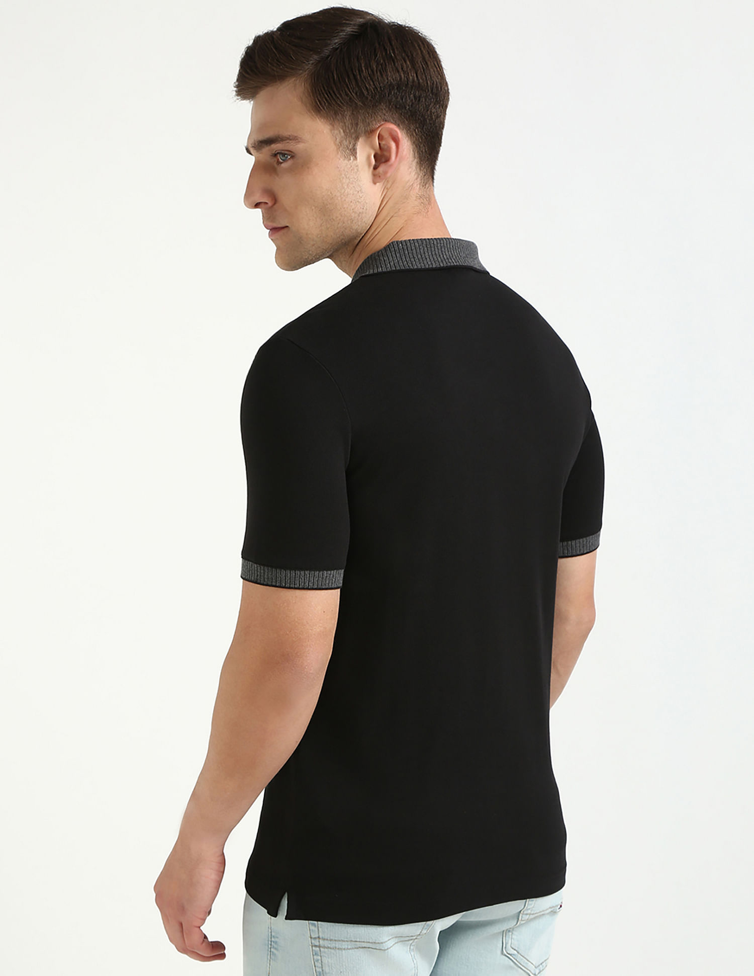 Calvin Klein Jeans Mens Slim Solid Polo Shirt