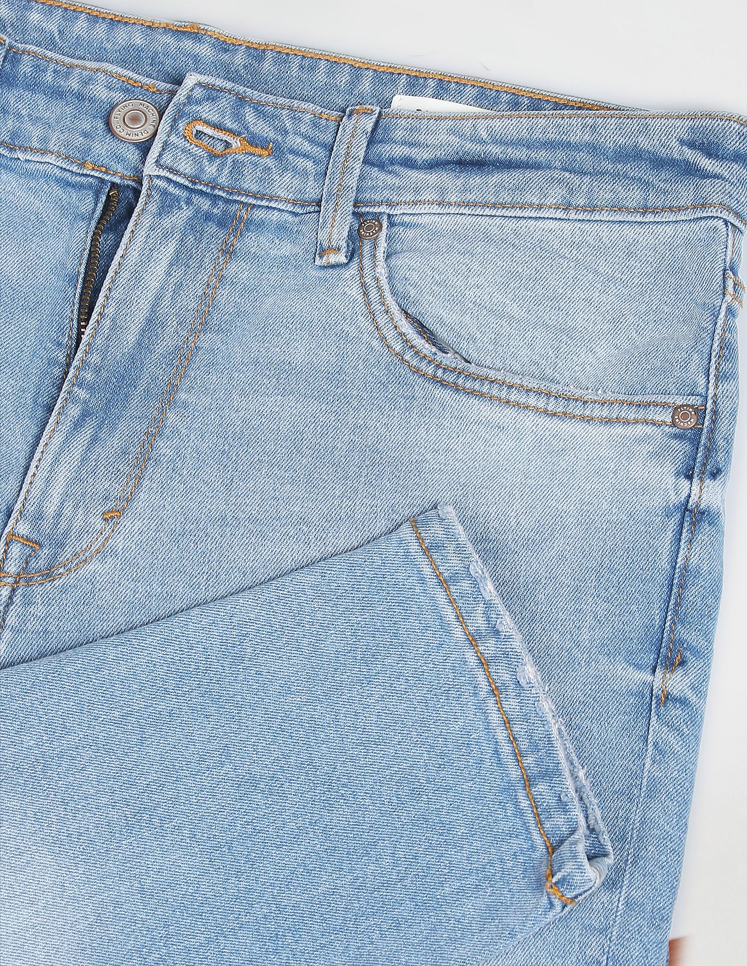 Flying Machine Mankle Slim Fit Whiskered Classic Vintage Jeans