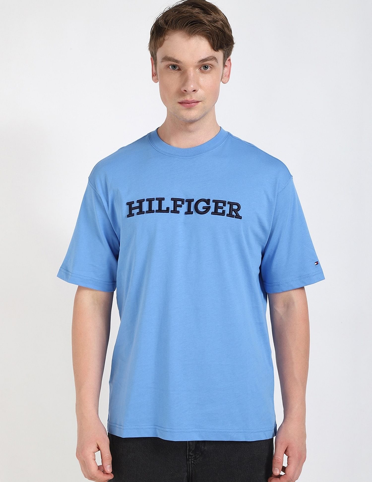 Tommy Hilfiger Embroidered Logo Regular-Fit Cotton T-Shirt