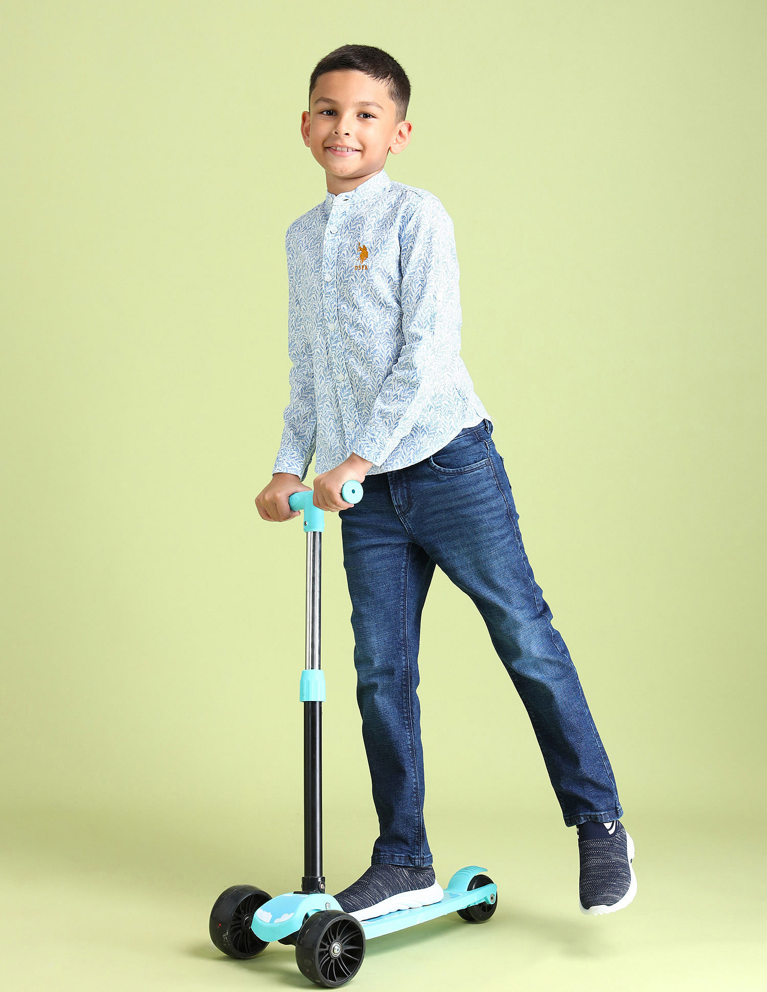 U.S. Polo Assn. Kids Regular Fit Dobby Shirt