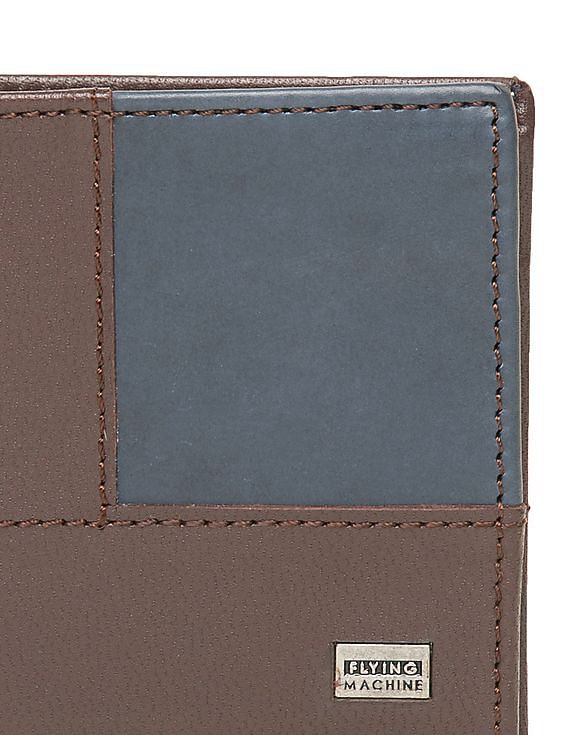 Men Colourblock Bi-Fold Wallet