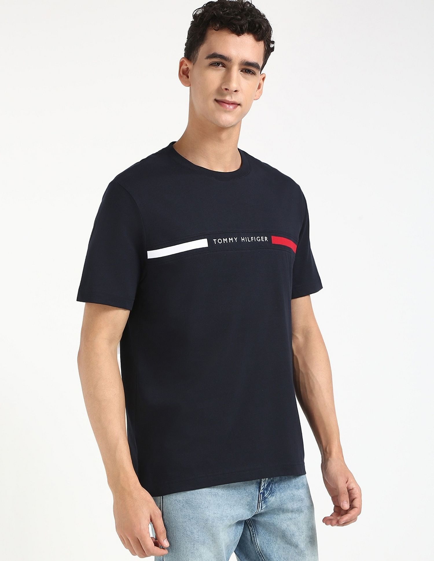 Tommy Hilfiger Embroidered Logo Regular-Fit Cotton T-Shirt