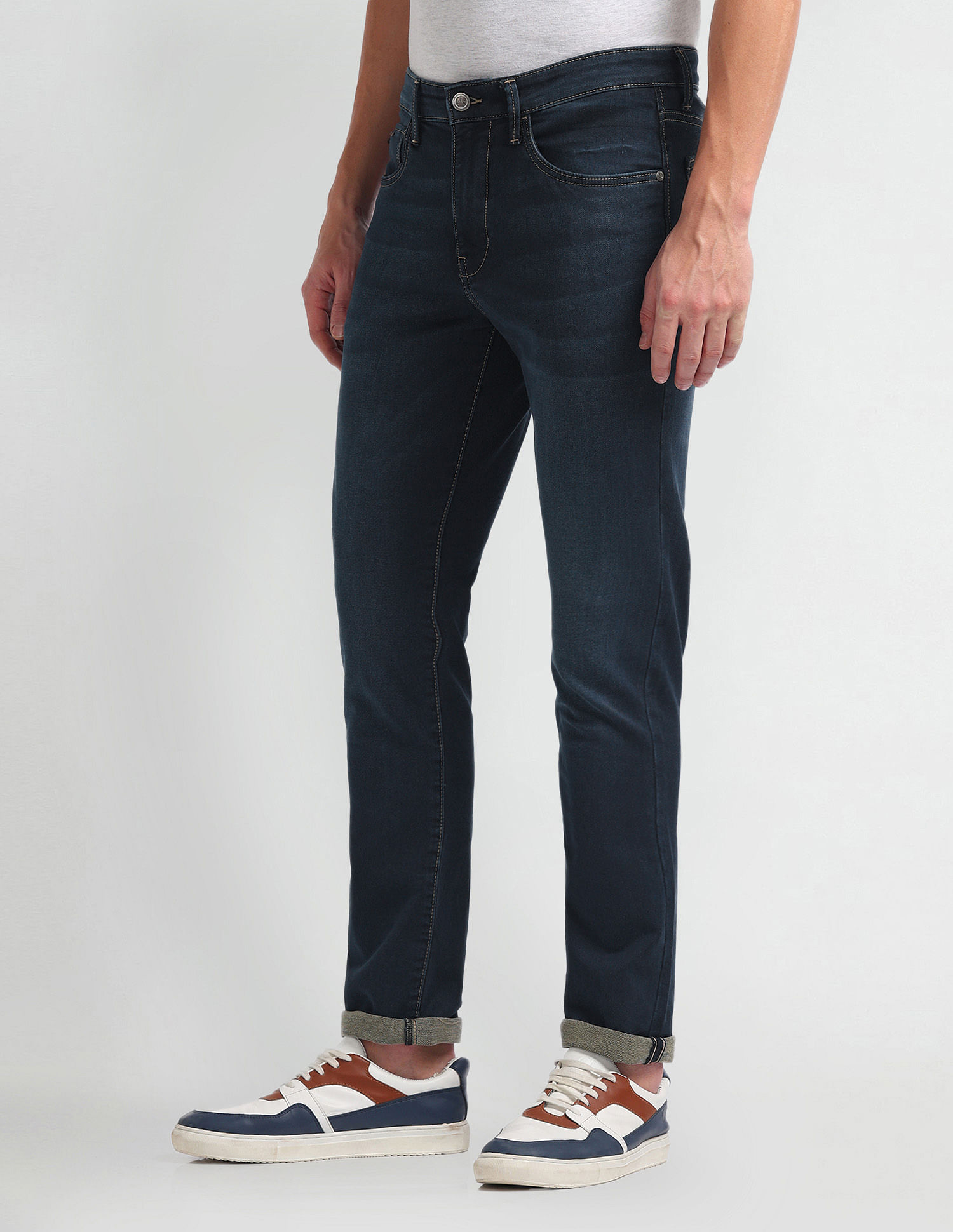 Arrow Sports Mid Rise Jameson Slim Fit Jeans