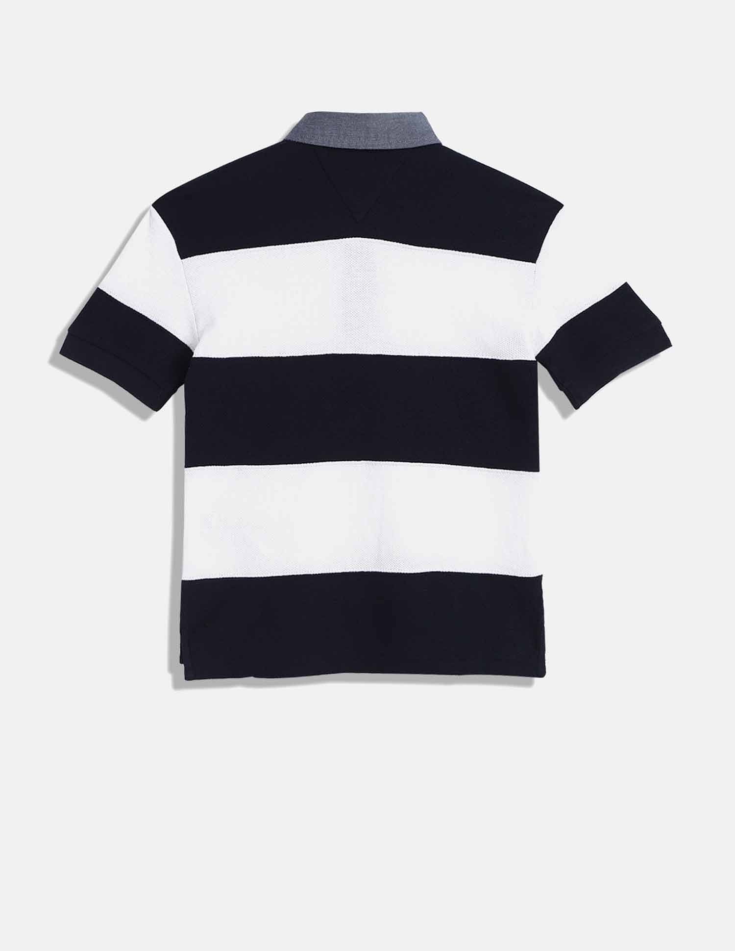 Tommy Hilfiger Kids Boys Multi Color-Block T-shirt for Bold Look