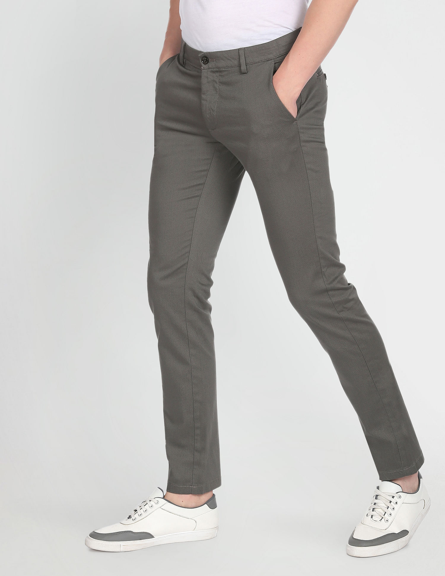 Men's Casual Elastic Waist Slim Fit Light Cool Trousers Summer Pants  Bottoms US | eBay