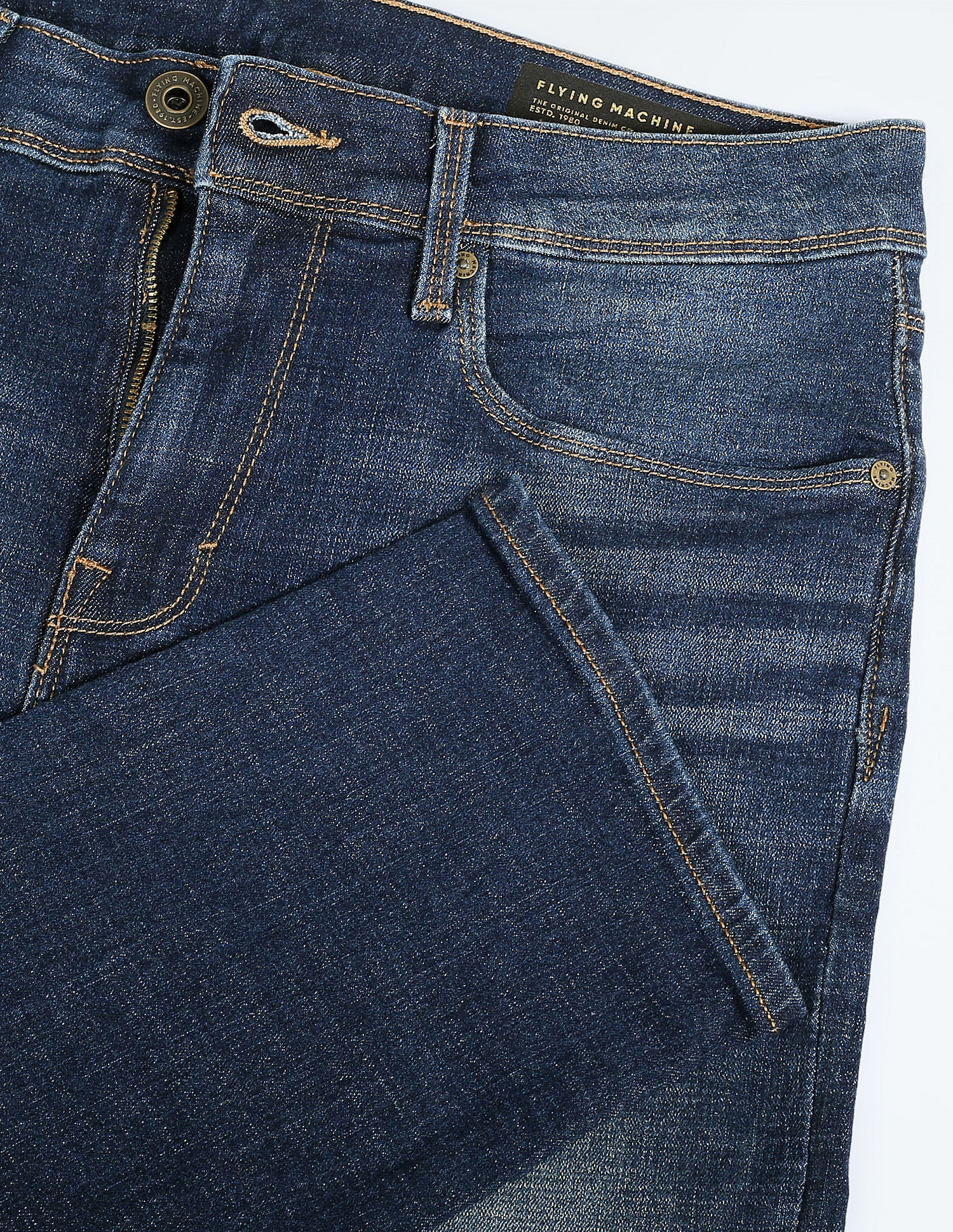 Flying Machine Slim Tapered Fit Stone Wash Jeans