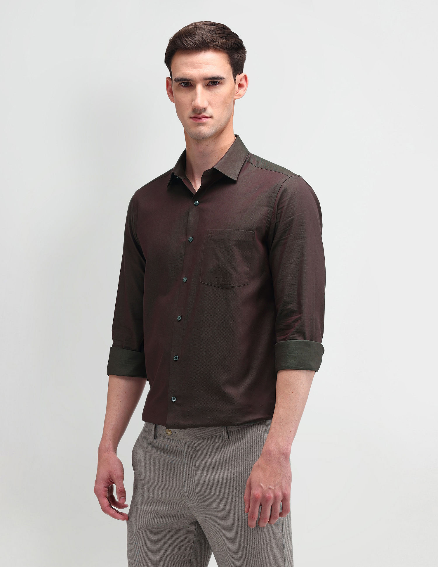 Arrow Liberty Classic Fit Textured Shirt