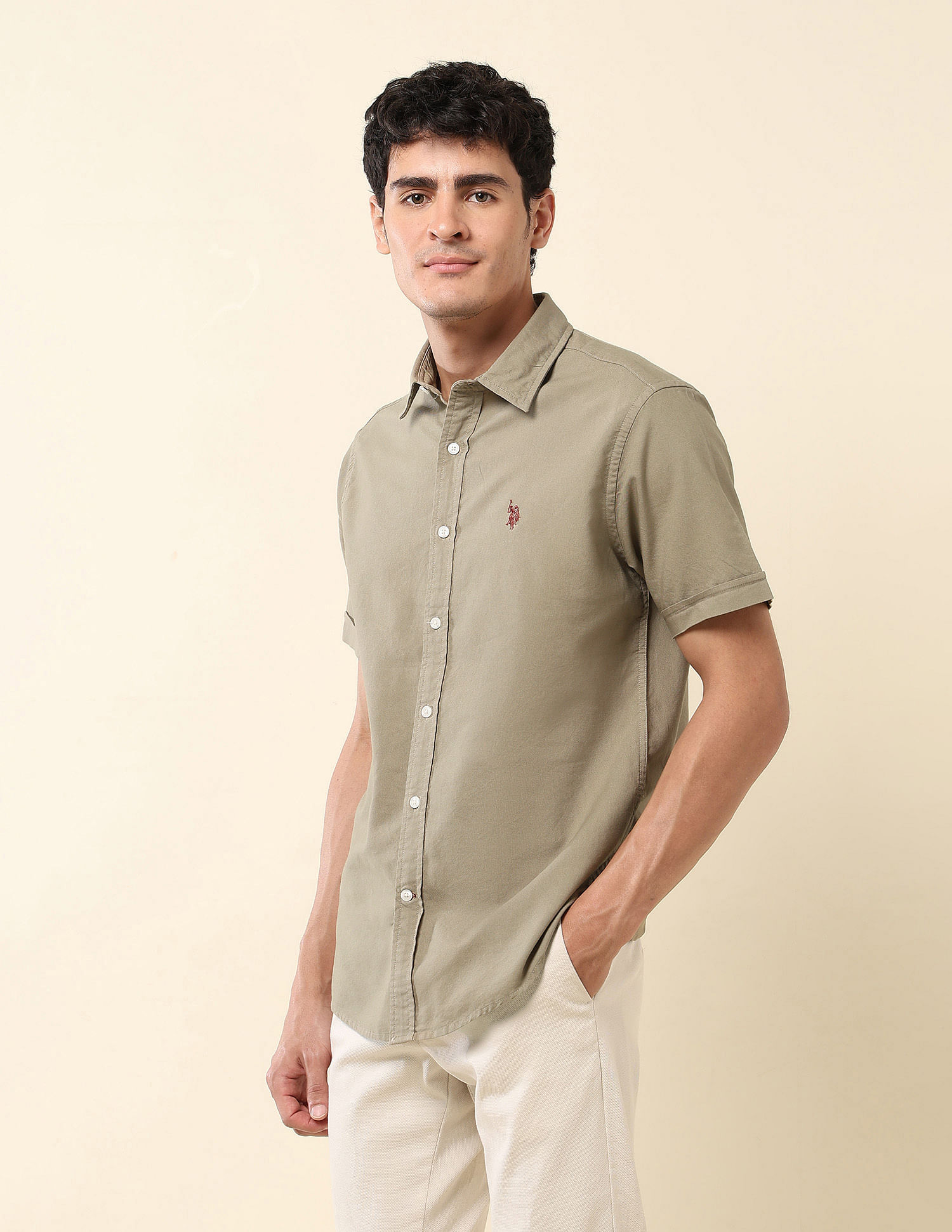 U.S. Polo Assn. Tailored Fit Pure Cotton Oxford Shirt