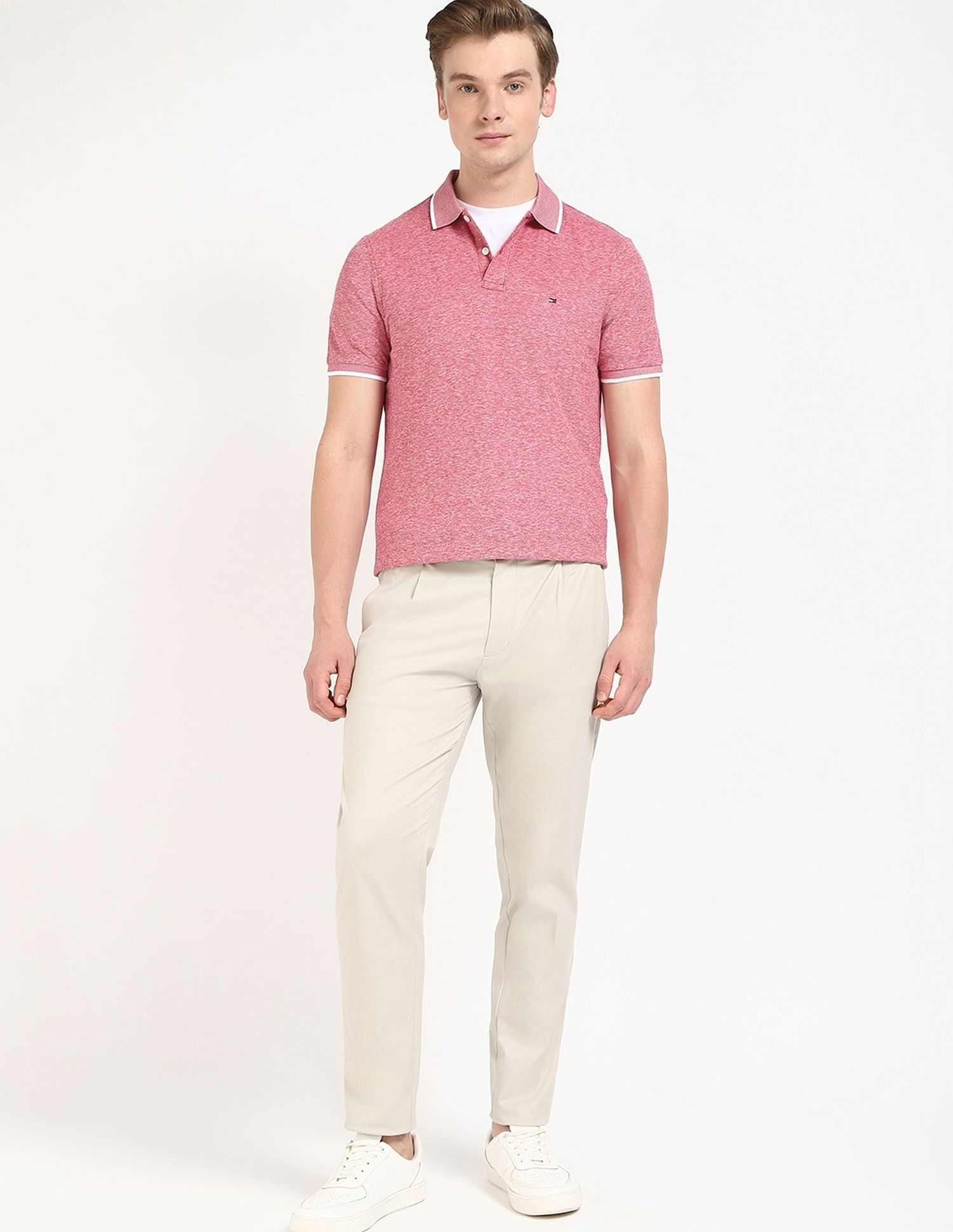 Tommy Hilfiger Printed Regular-Fit Cotton Polo Shirt