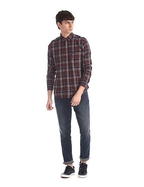 U.S. Polo Assn. Denim Co. Button Down Collar Check Shirt