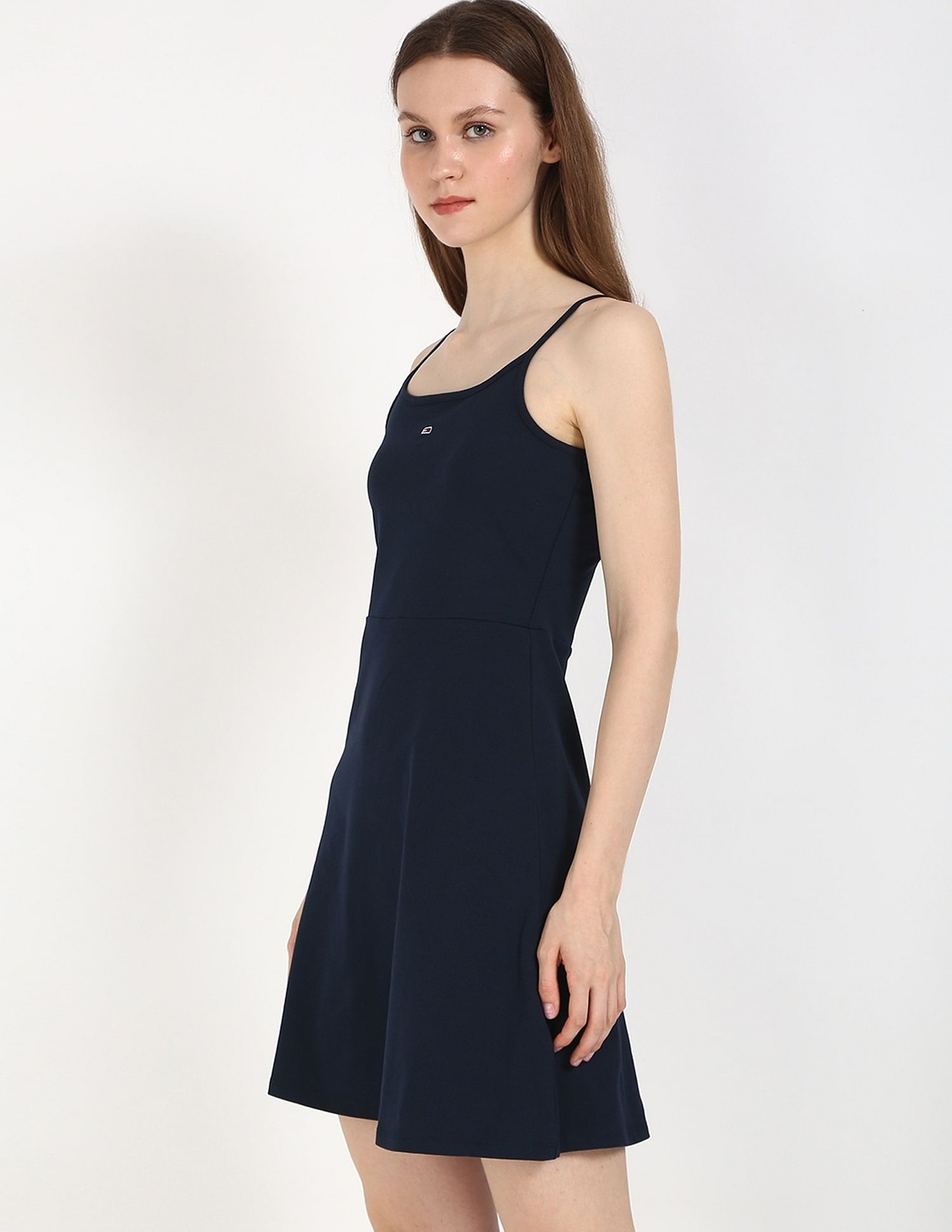 Tommy Hilfiger Cotton Straps Neck Slip Dress