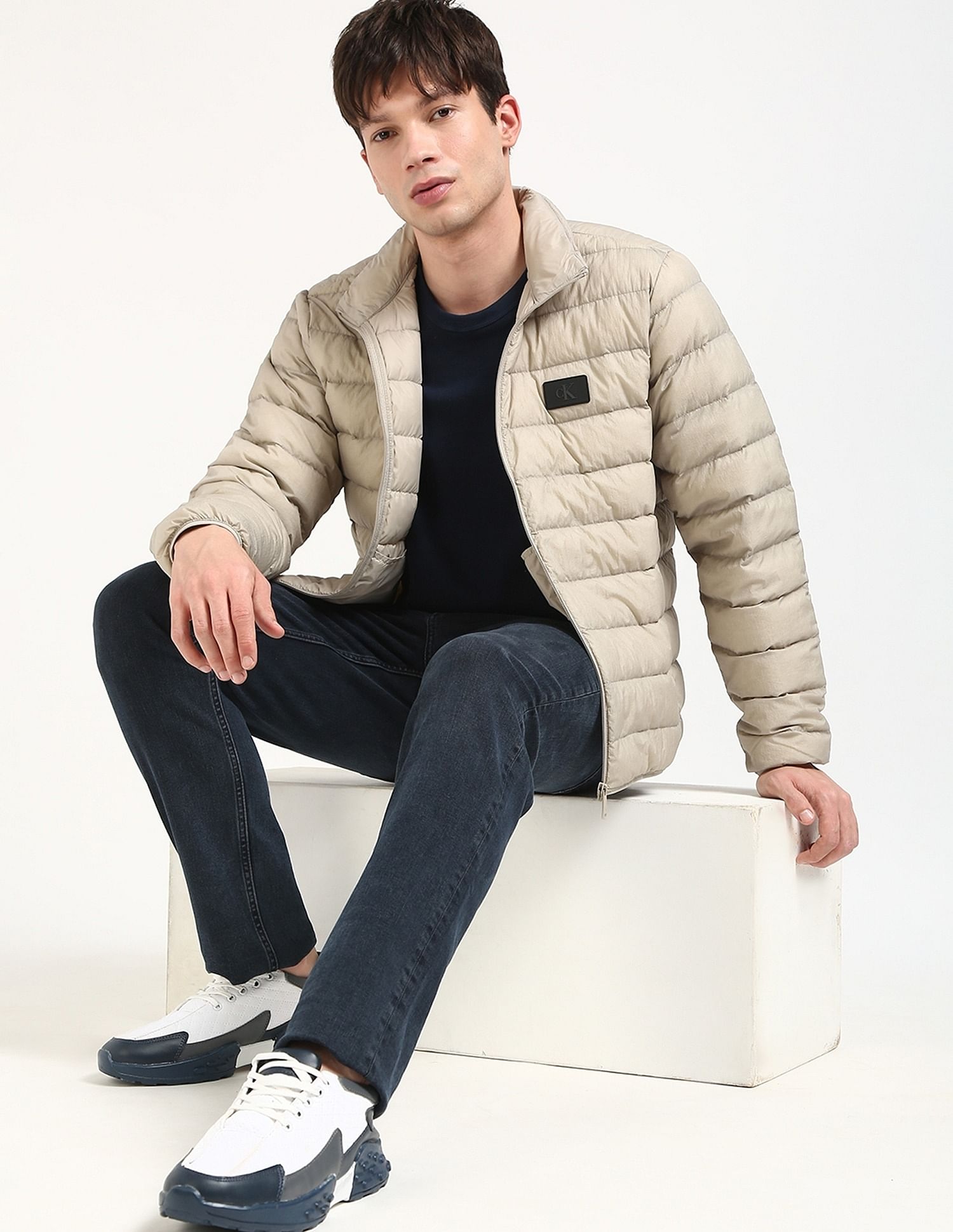 Calvin Klein Jeans Quilted Regular-Fit Nylon Jacket