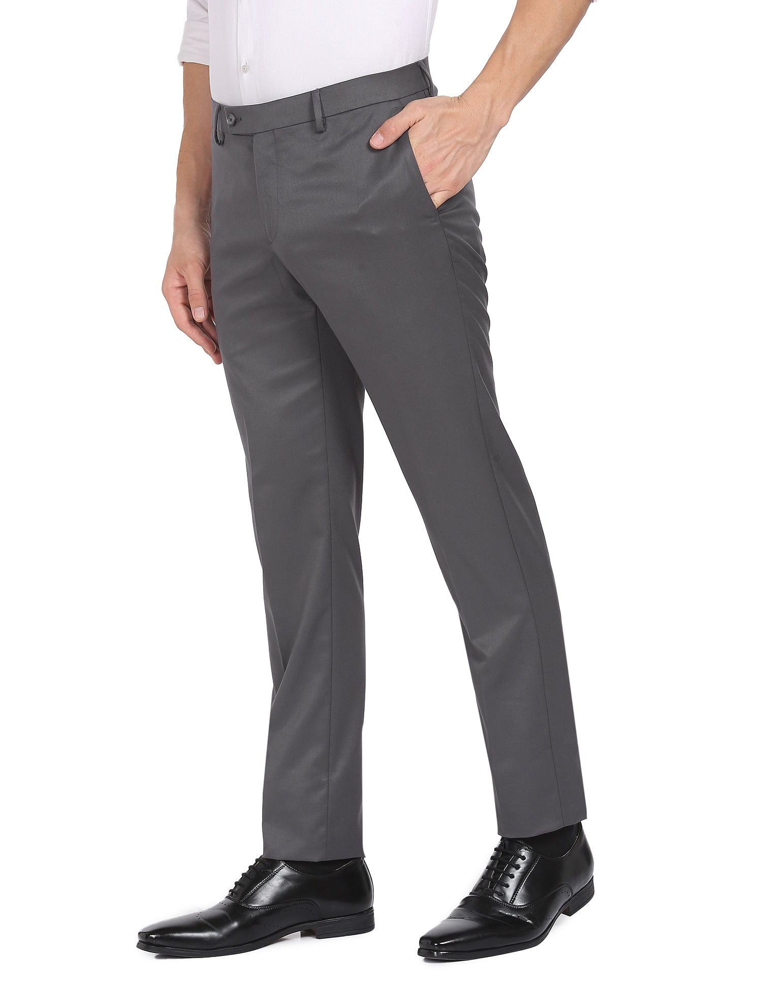 Buy Dennis Lingo Charcoal Grey Slim Fit Chinos for Mens Online  Tata CLiQ