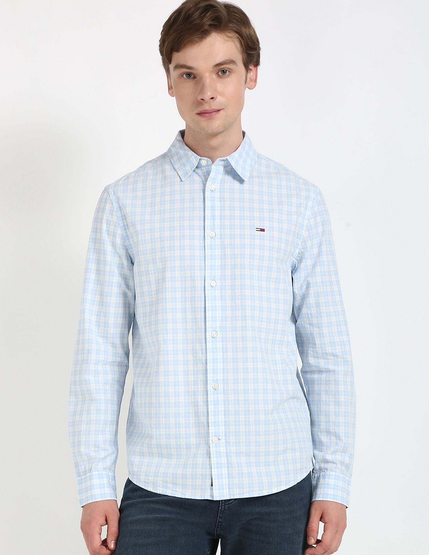 Tommy Hilfiger Checks Regular-Fit Woven Shirt
