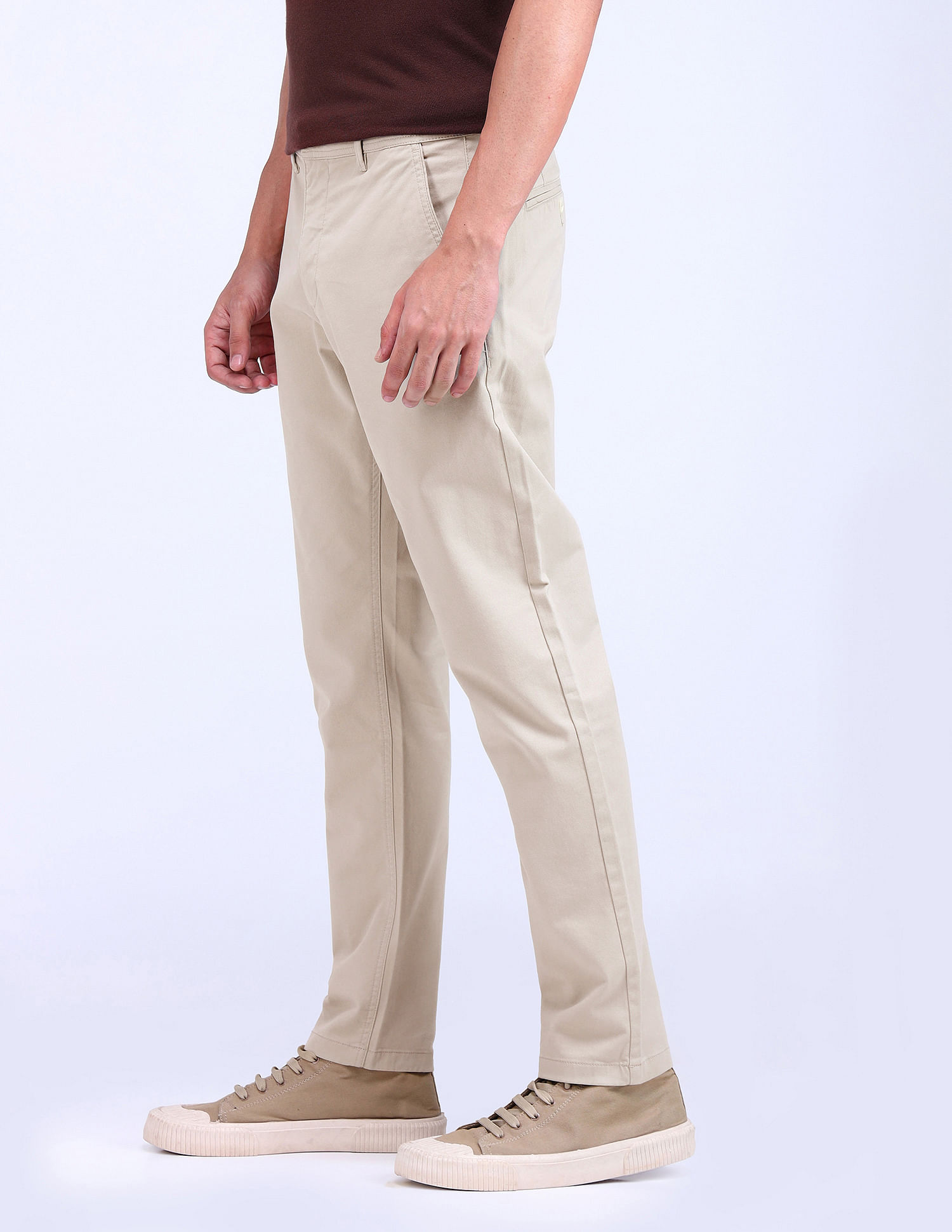 Flying Machine Slash Slim Tapered Twill Trousers