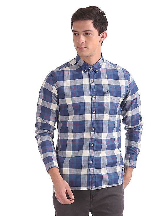 Men Regular Fir Checked Shirt