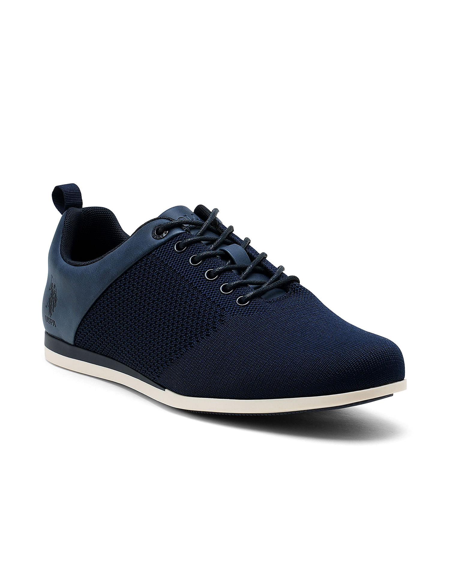 U.S. Polo Assn. Men Round Toe Knit Upper Junia 3.0 Sneakers