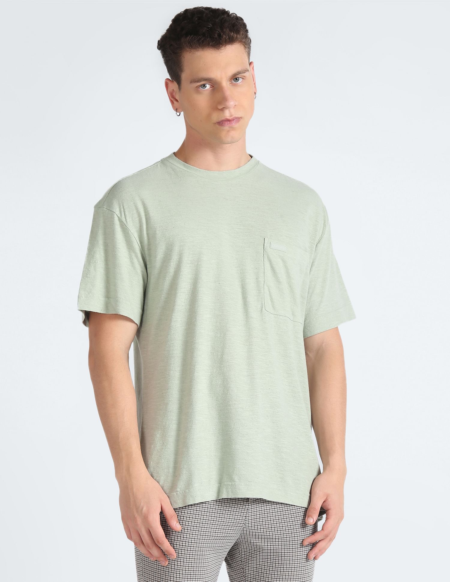 Calvin Klein Transitional Cotton Solid T-Shirt