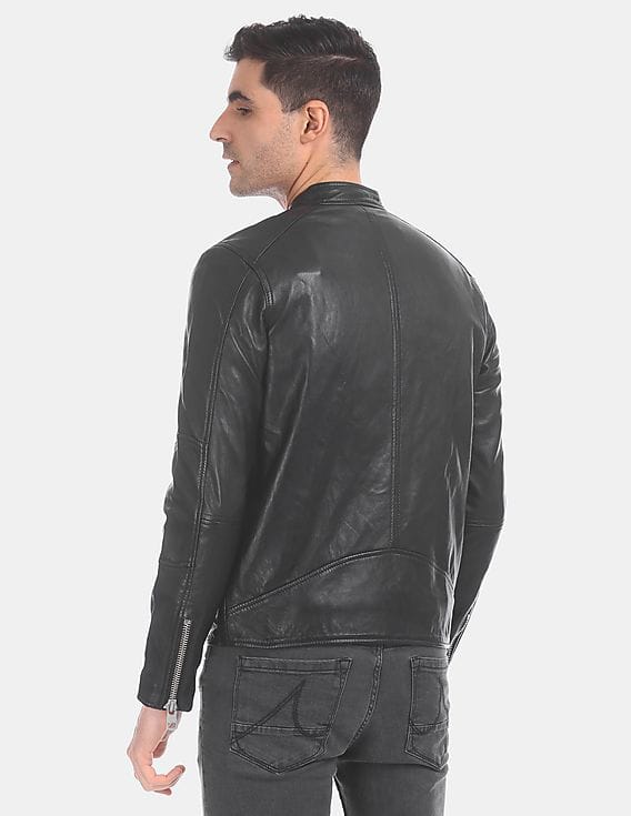 Black Leather Jacket Jacket For Men Under 2000 Sandro Paris