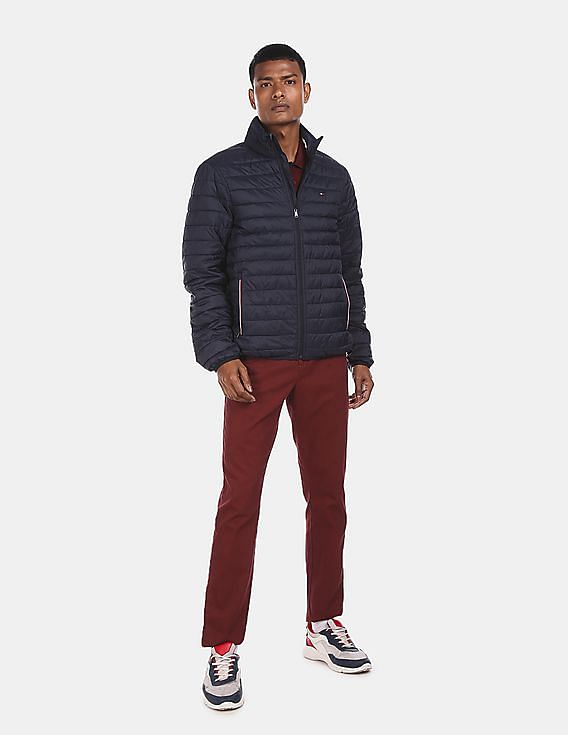 Buy Tommy Hilfiger Men Grey Packable Goose Down Jacket - NNNOW.com