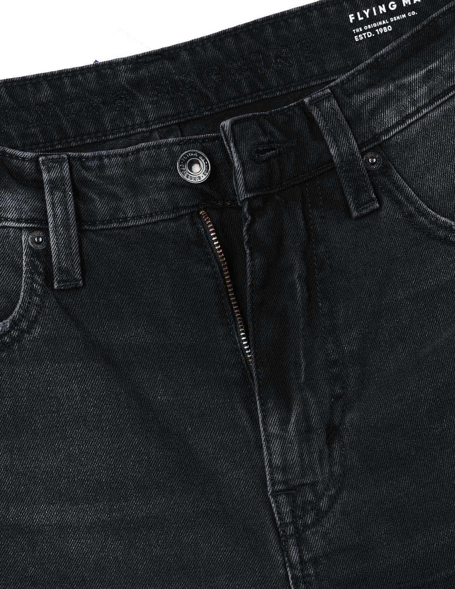 Flying Machine Cobain Loose Fit Stone Washed Jeans