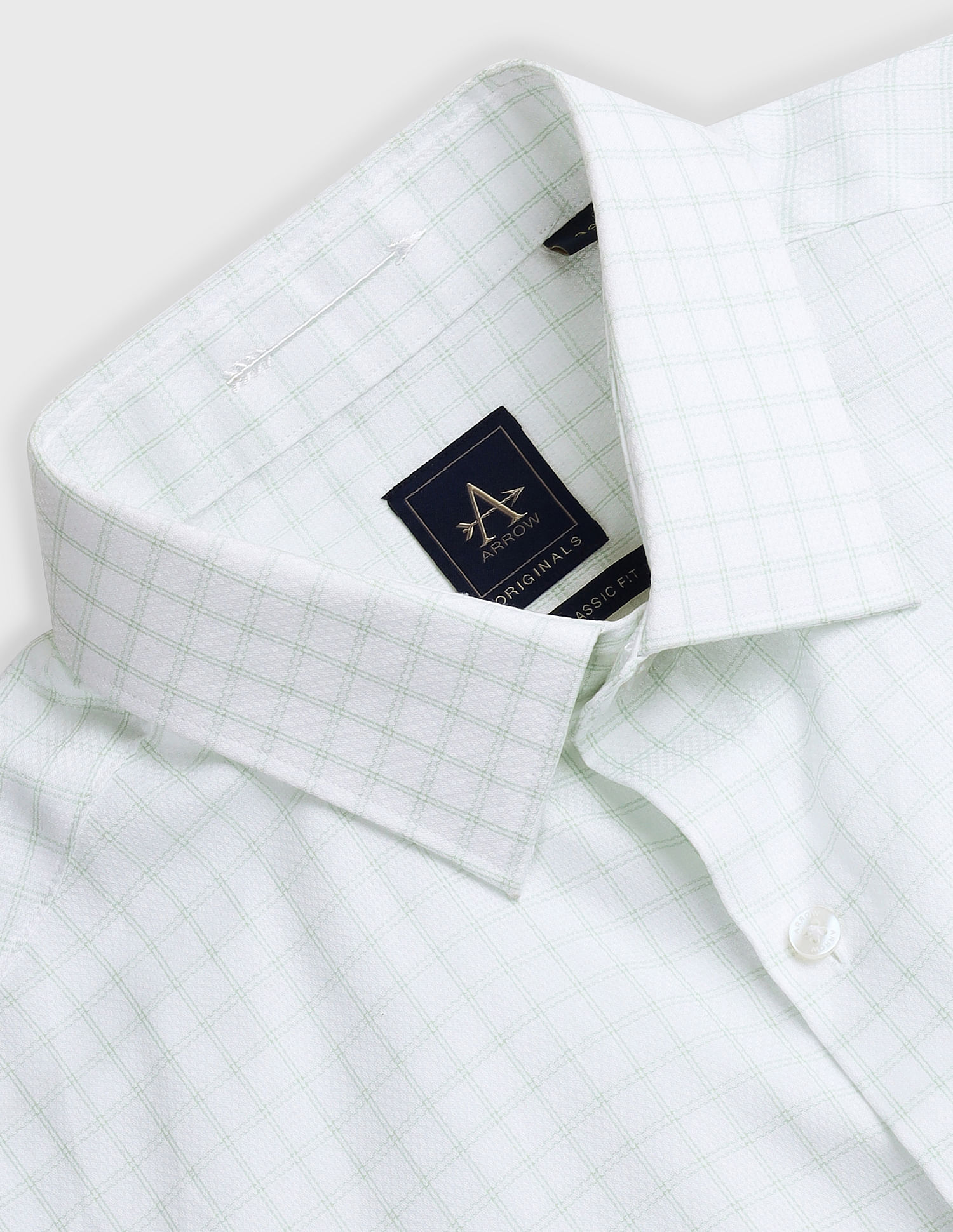 Arrow Pure Cotton Graph Check Shirt
