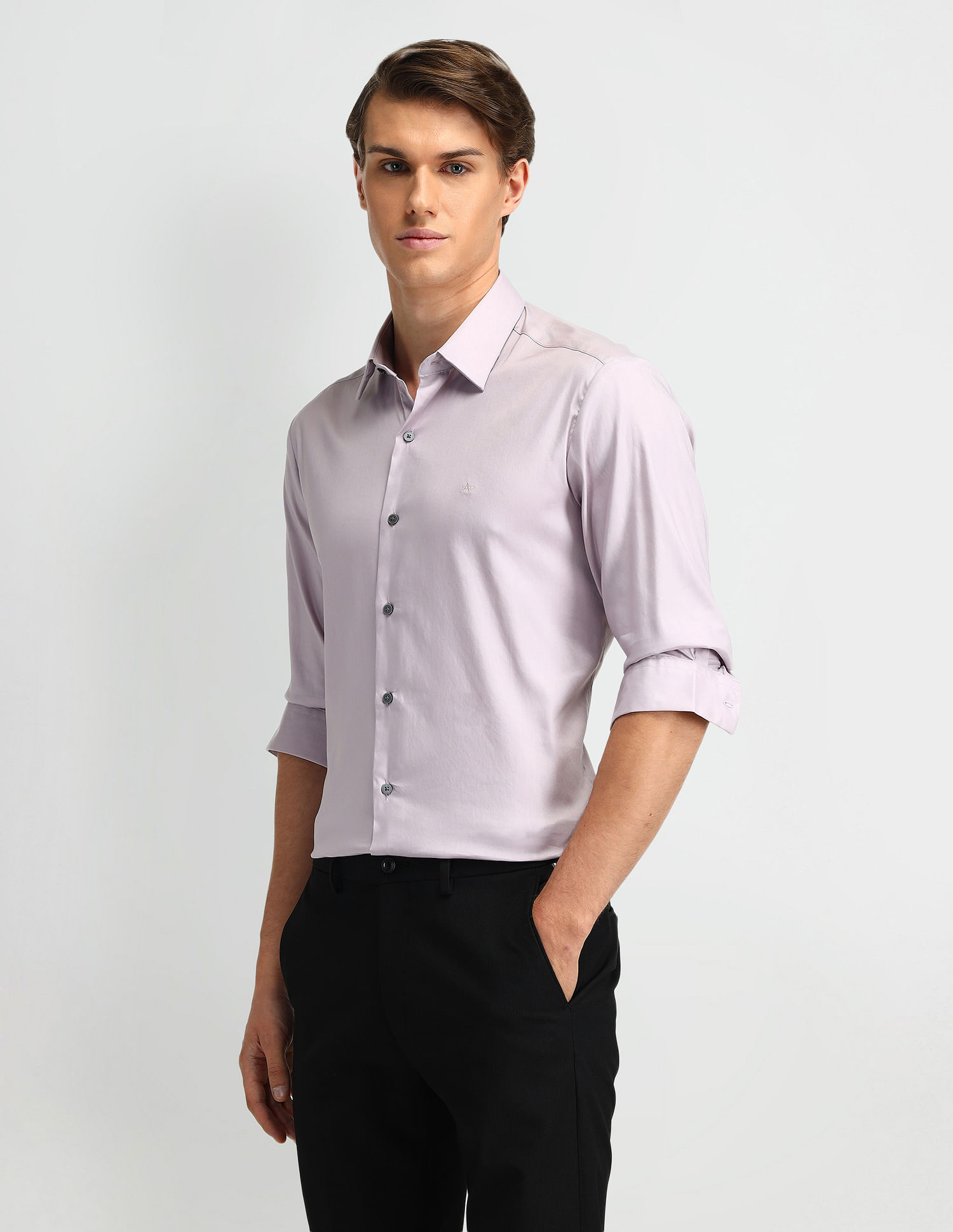 Arrow Newyork Solid Slim Fit Shirt