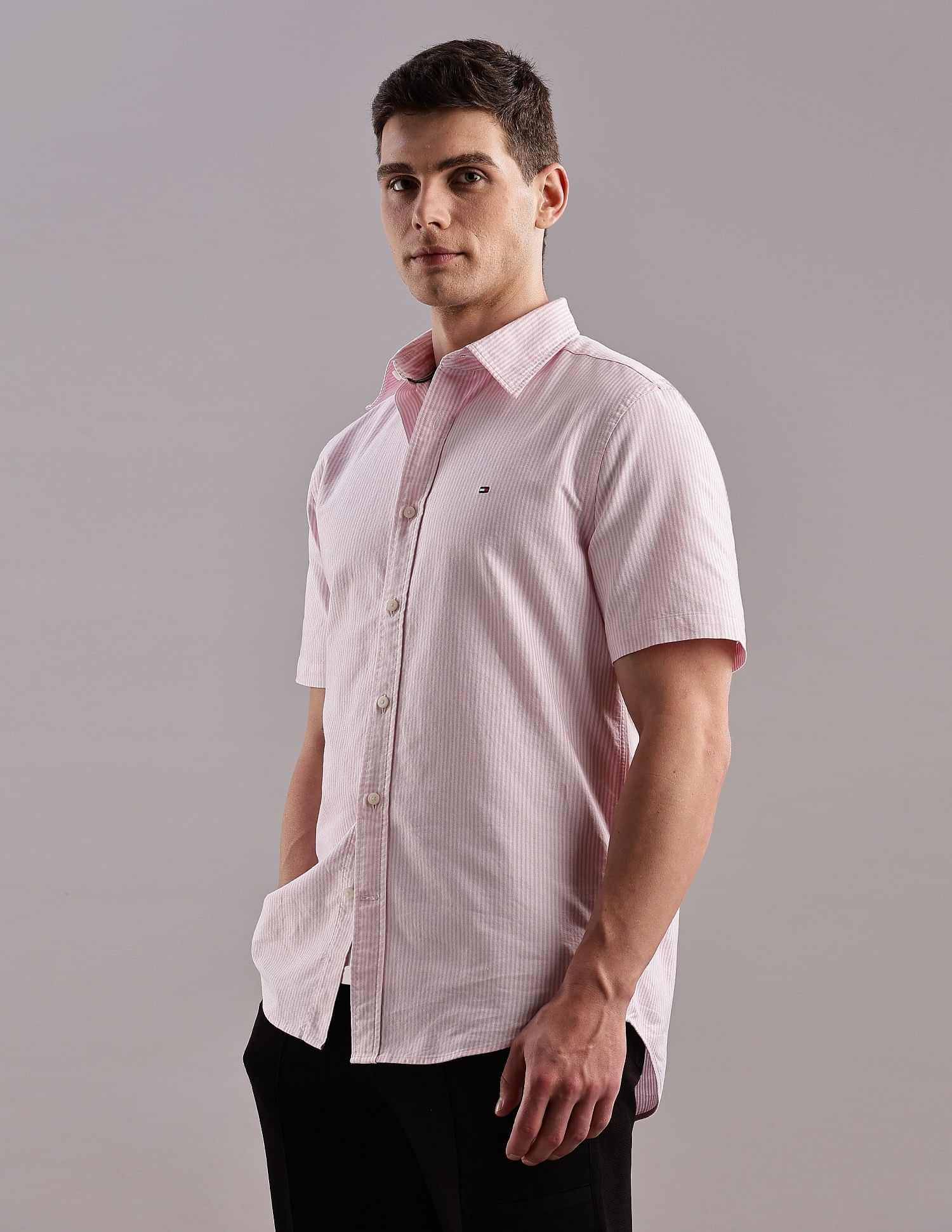 Tommy Hilfiger Striped Regular-Fit Cotton Shirt