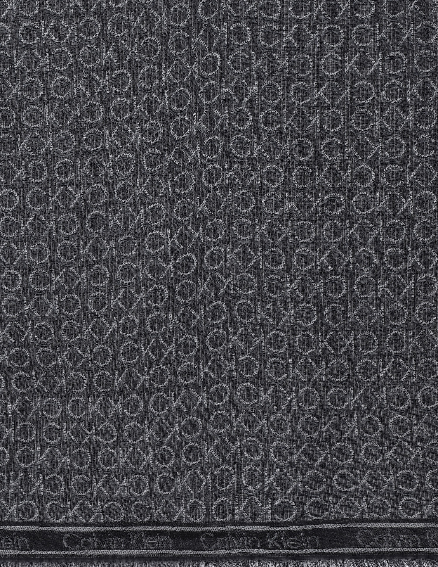 Buy Calvin Klein Men Monogram Jacquard Scarf - NNNOW.com