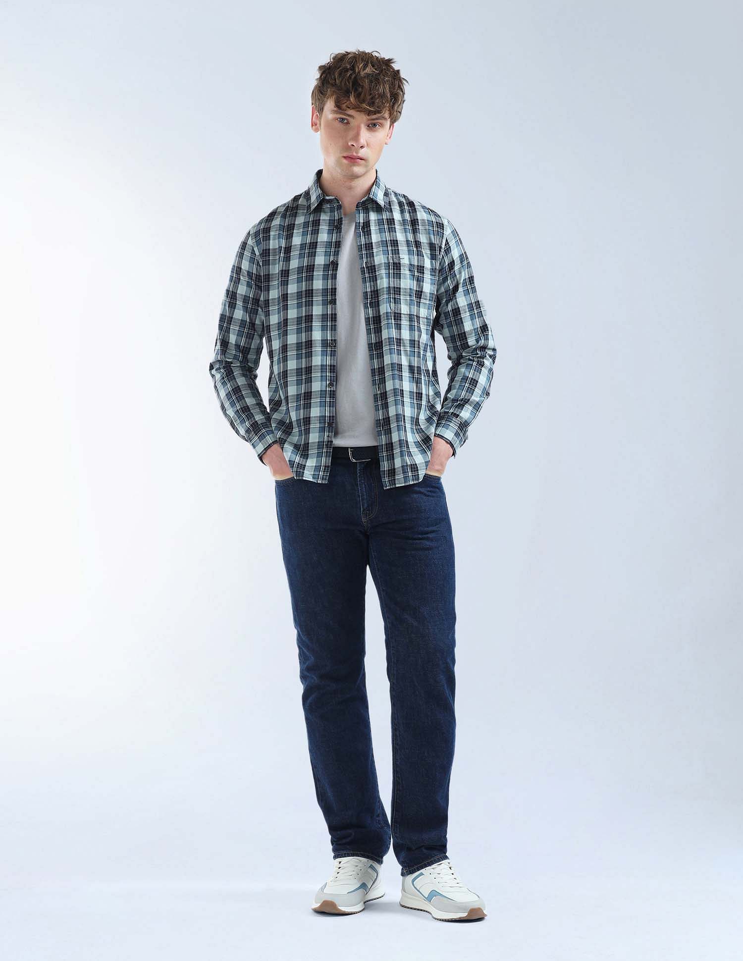 Flying Machine Slim Fit Twill Original Shirt