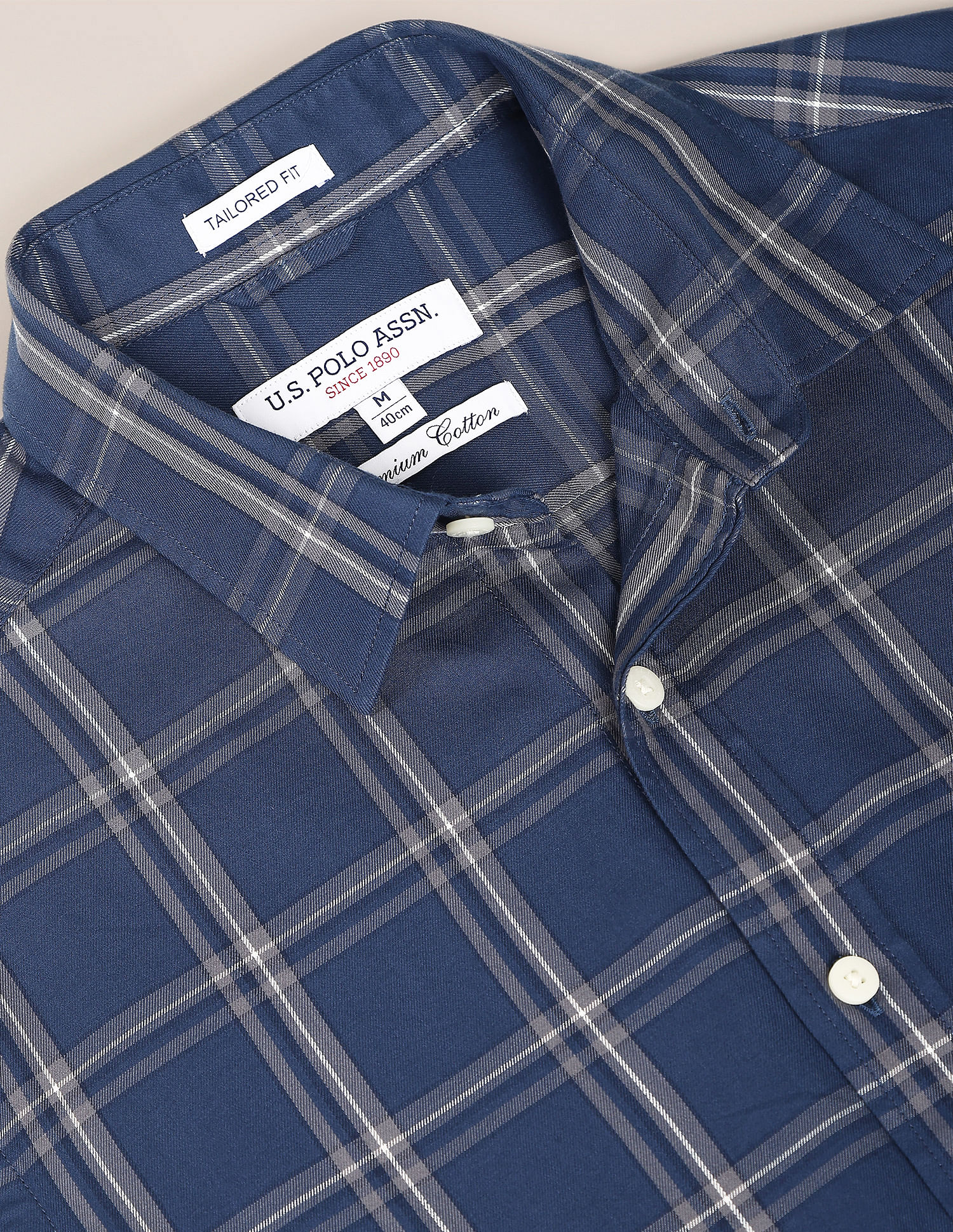 U.S. Polo Assn. Cotton Twill Plaid Shirt
