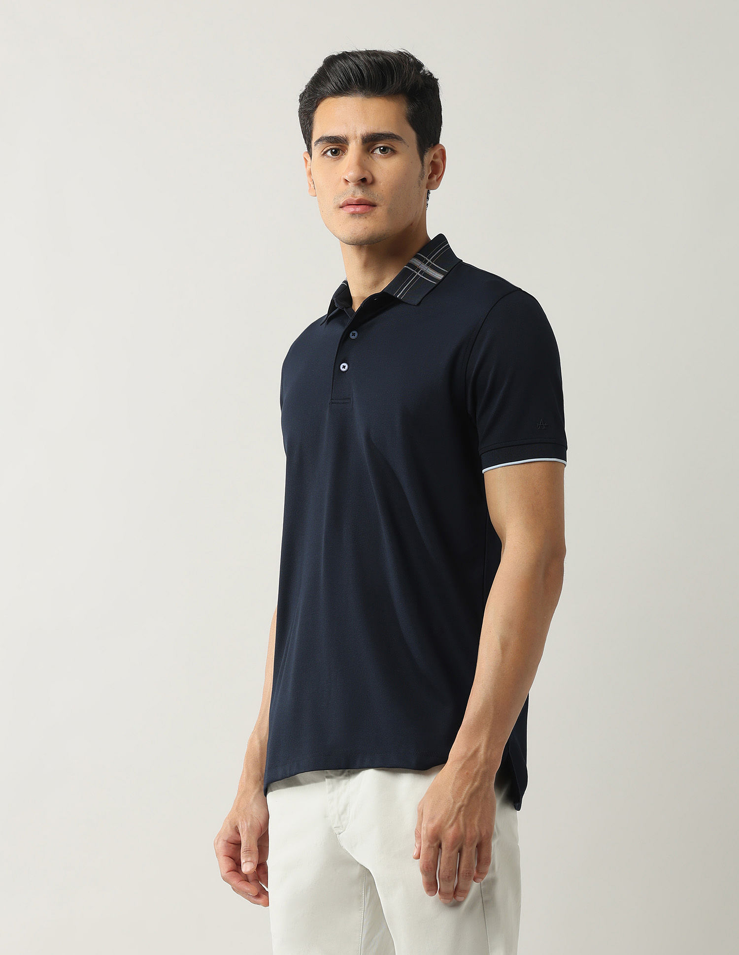 Arrow Solid Pure Cotton Polo Shirt