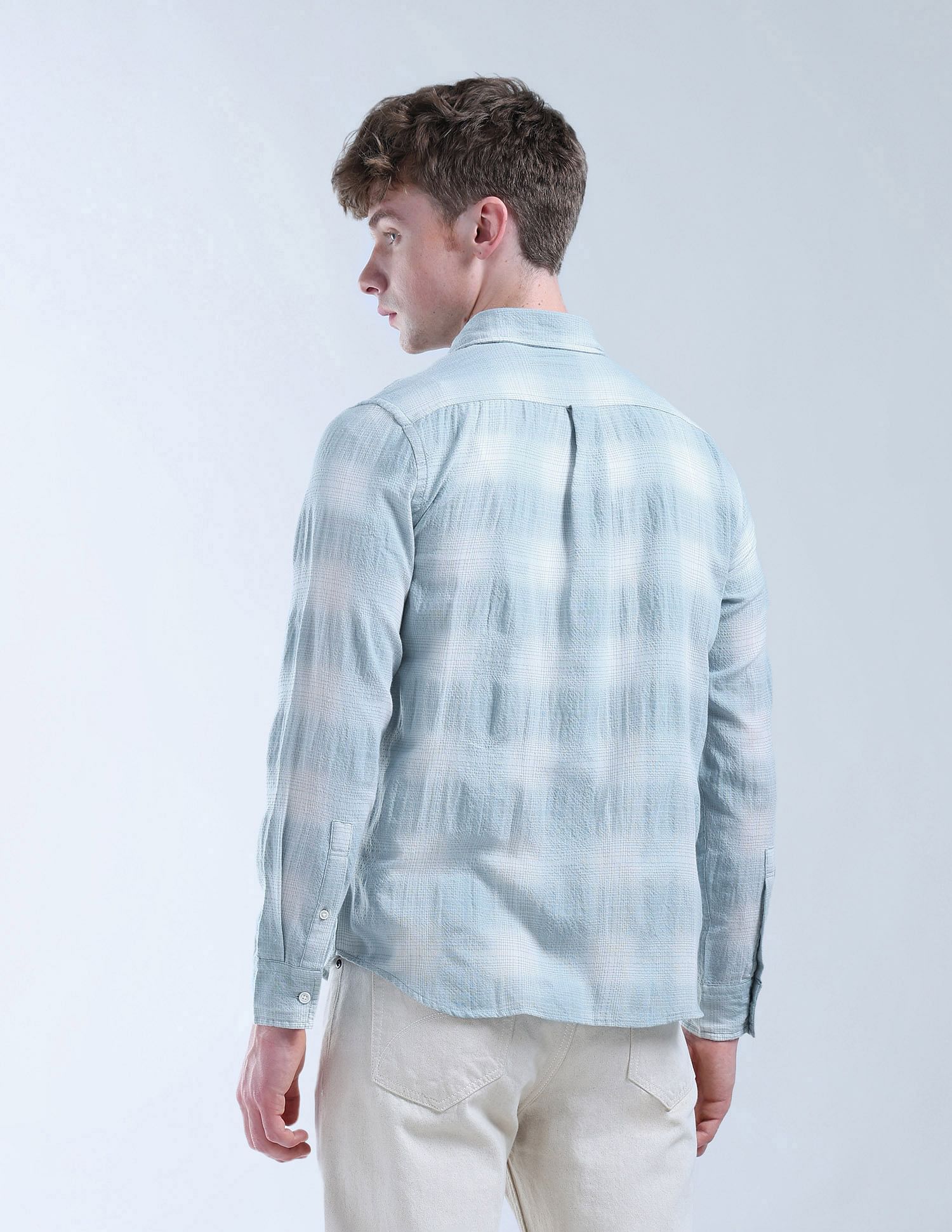Flying Machine Plaid Checked Digitopia Shirt