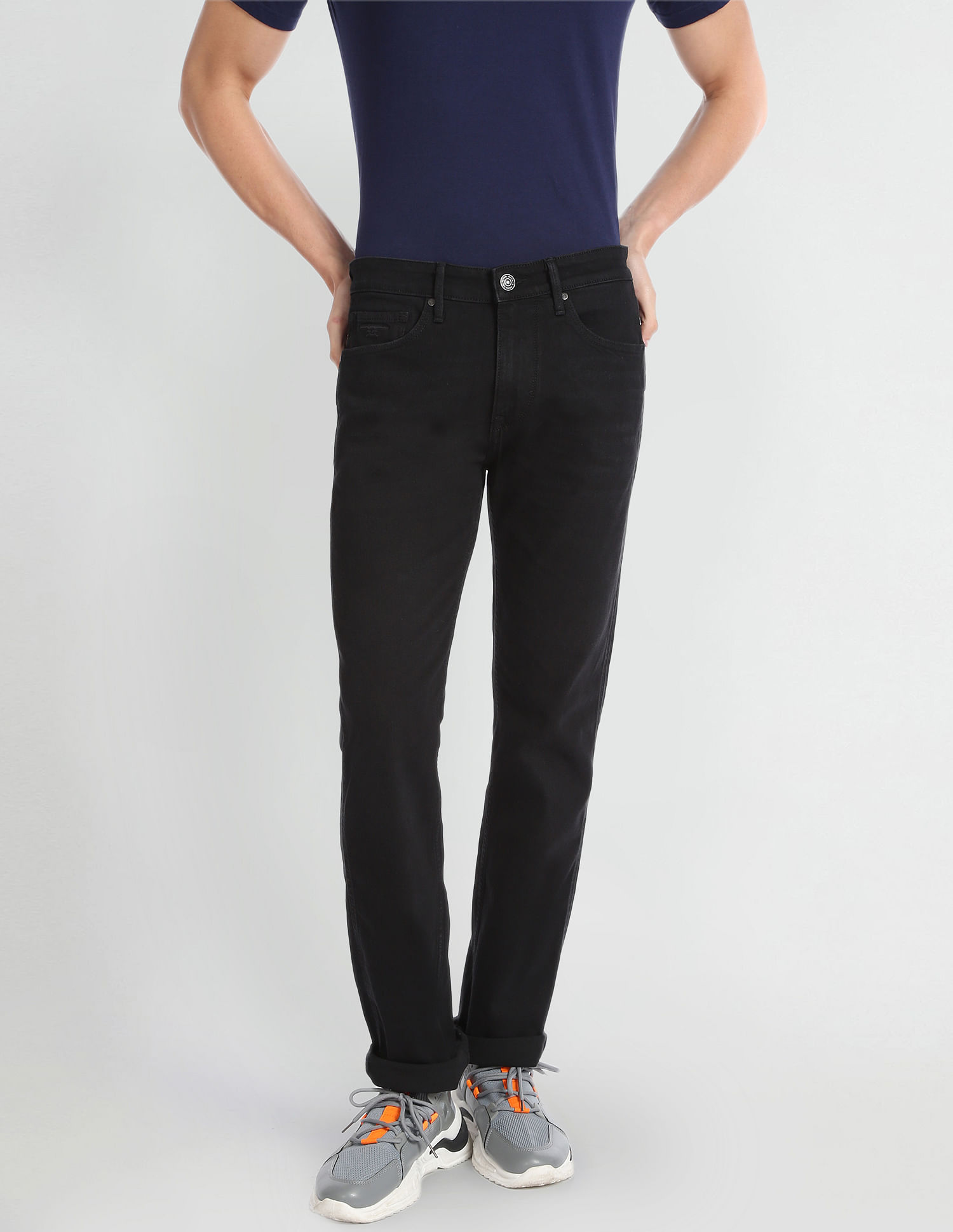Flying Machine F-Jango Relax Straight Fit Twill Jeans