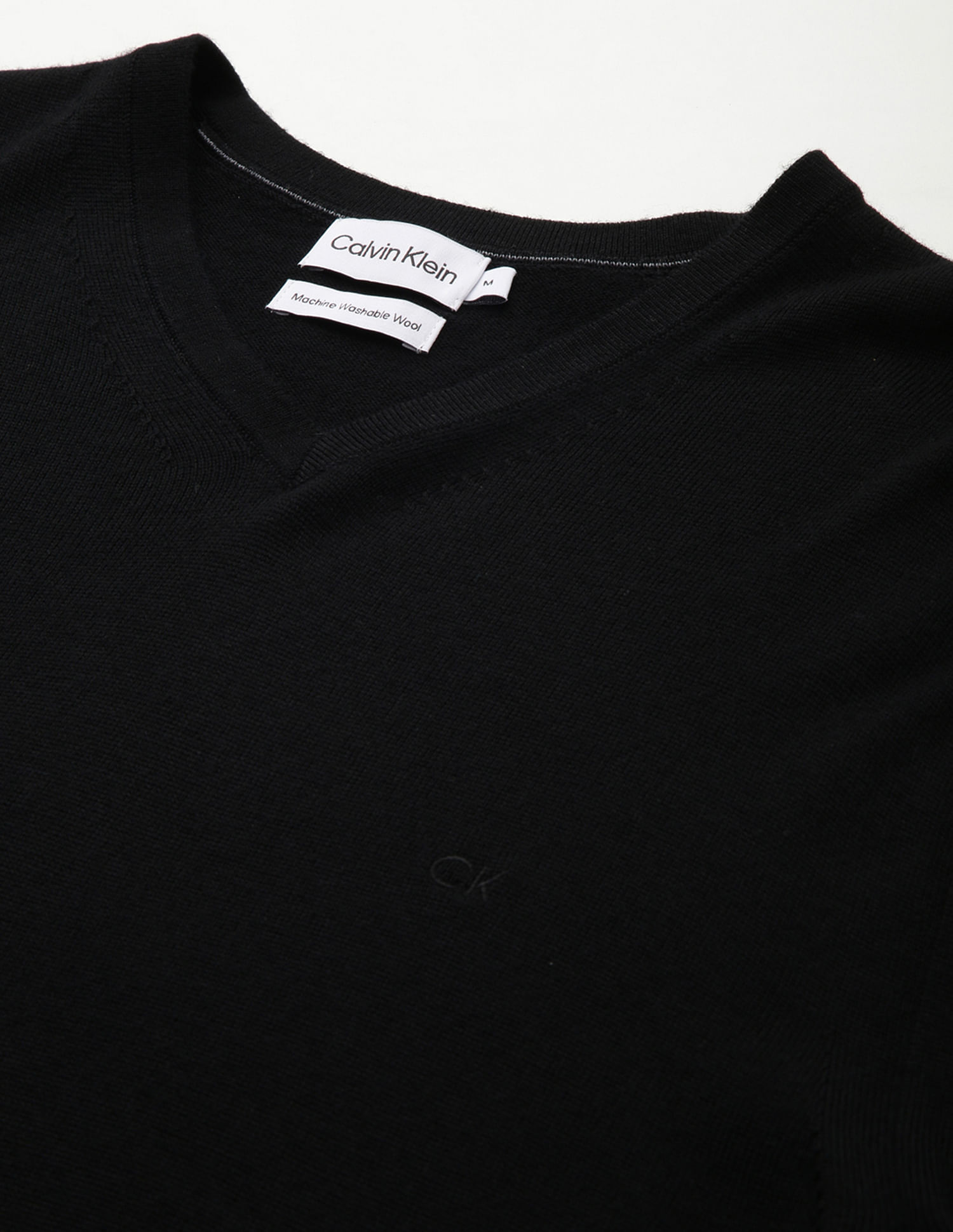 Calvin Klein V-Neck Solid Sweater