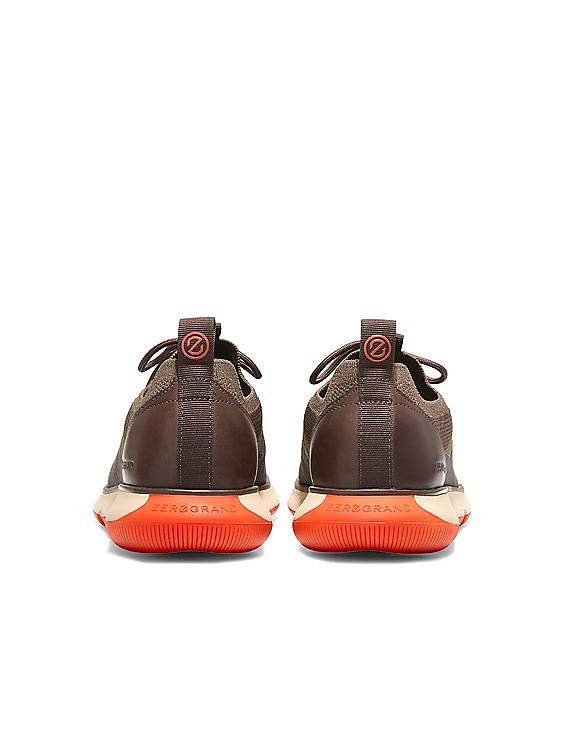 Cole Haan Men Brown Knit 4.Zerogrand Stitchlite Sneakers