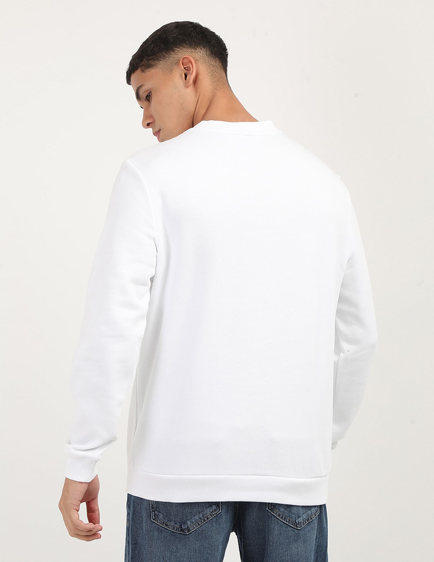 Calvin Klein Brand Print Crew Neck Sweatshirt