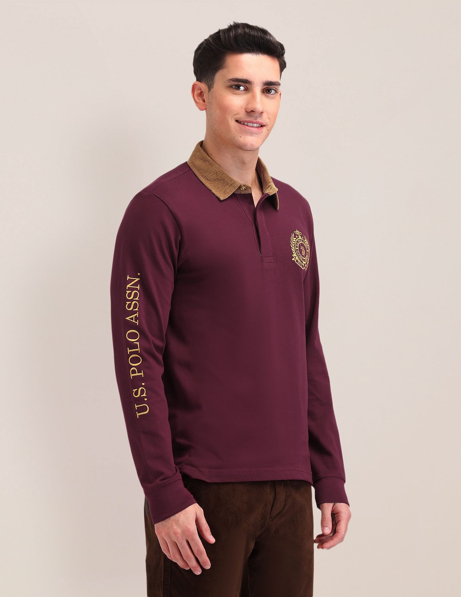 U.S. Polo Assn. Slim Fit Brand Embroidered Polo Shirt