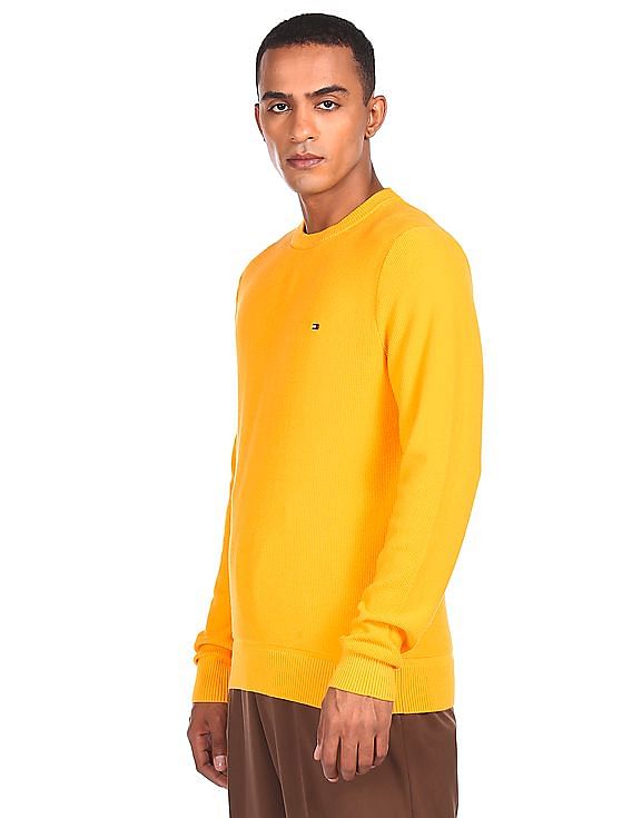 Yellow tommy cheap jeans sweater