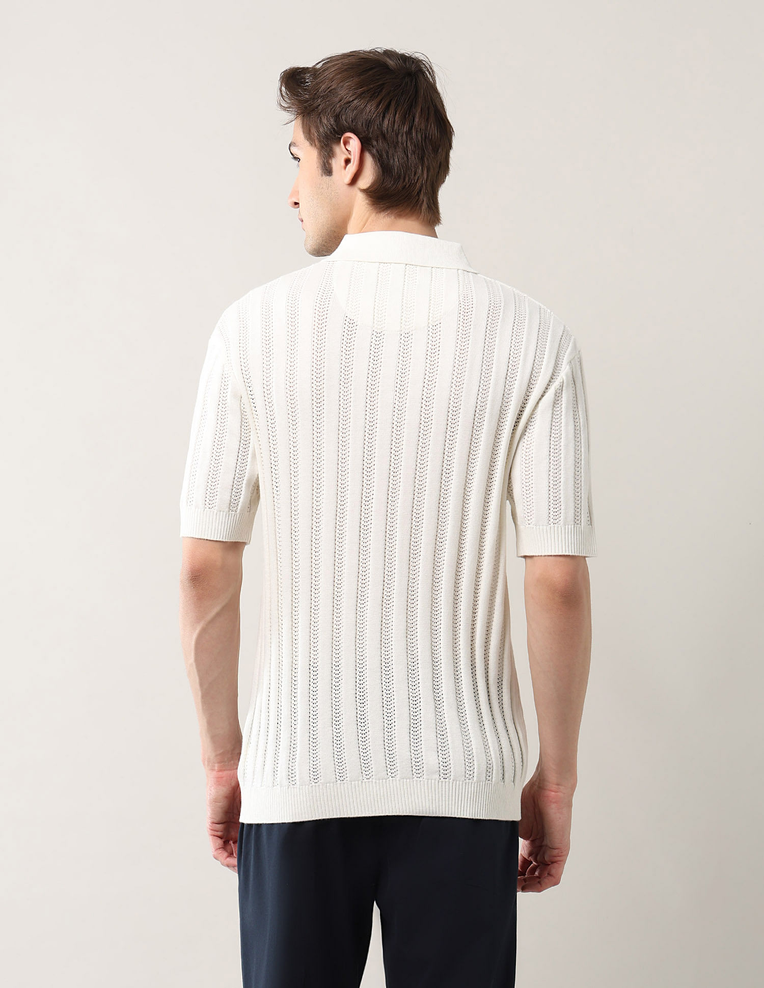 Arrow Textured Relaxed Fit Polo Shirt