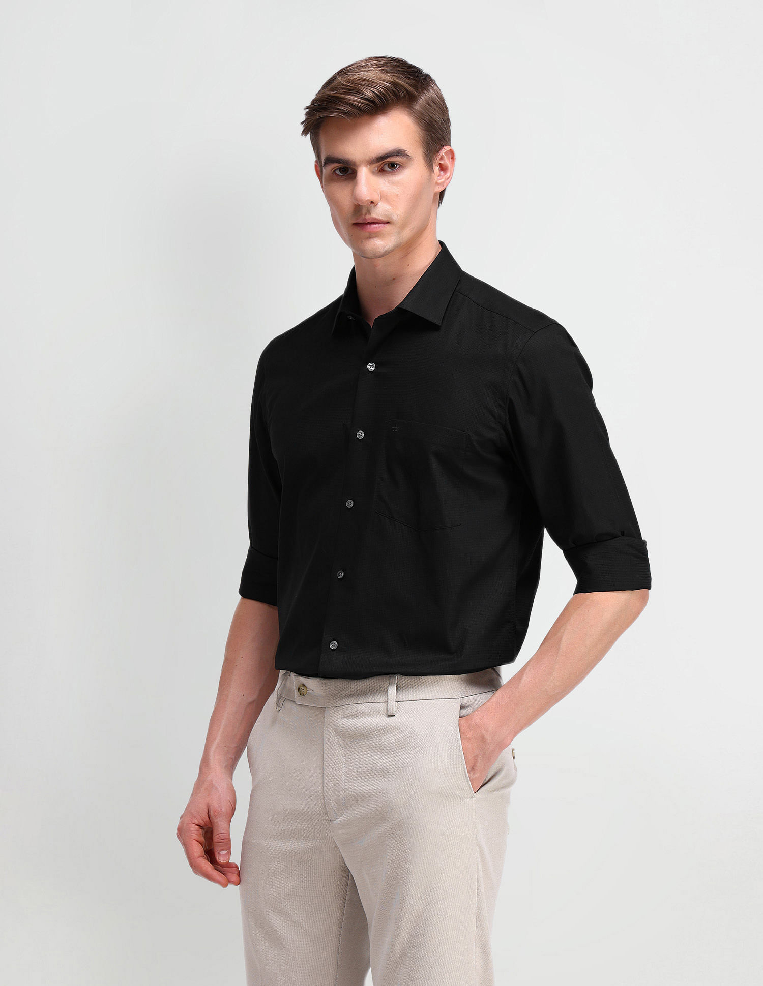 Arrow Liberty Classic Fit Textured Shirt