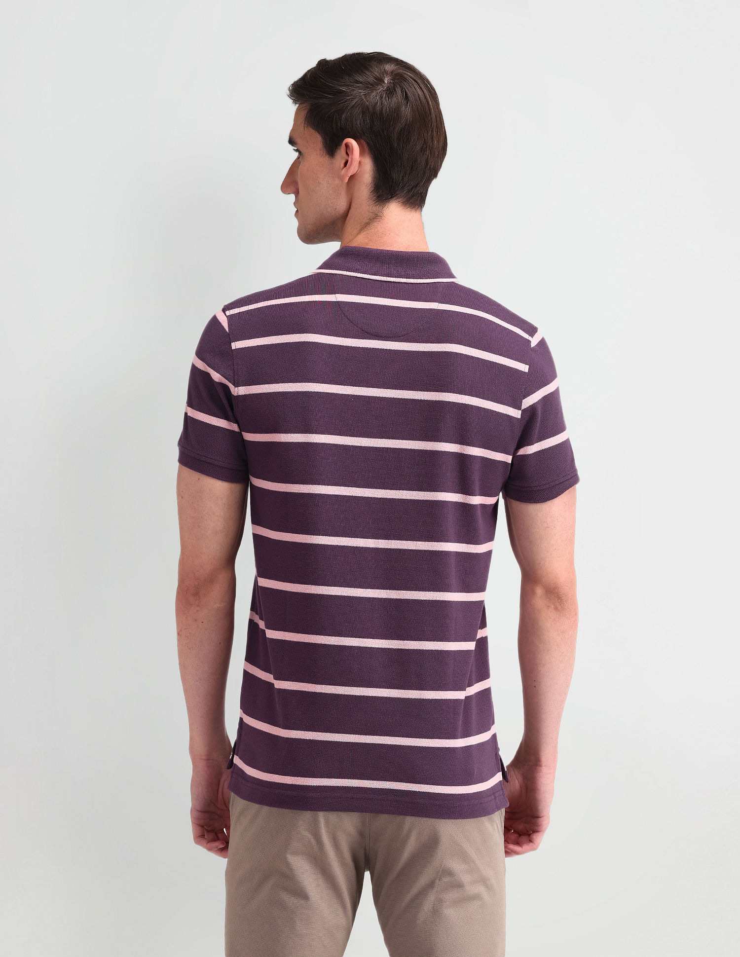 Arrow Sport Horizontal Striped Regular Polo Shirt