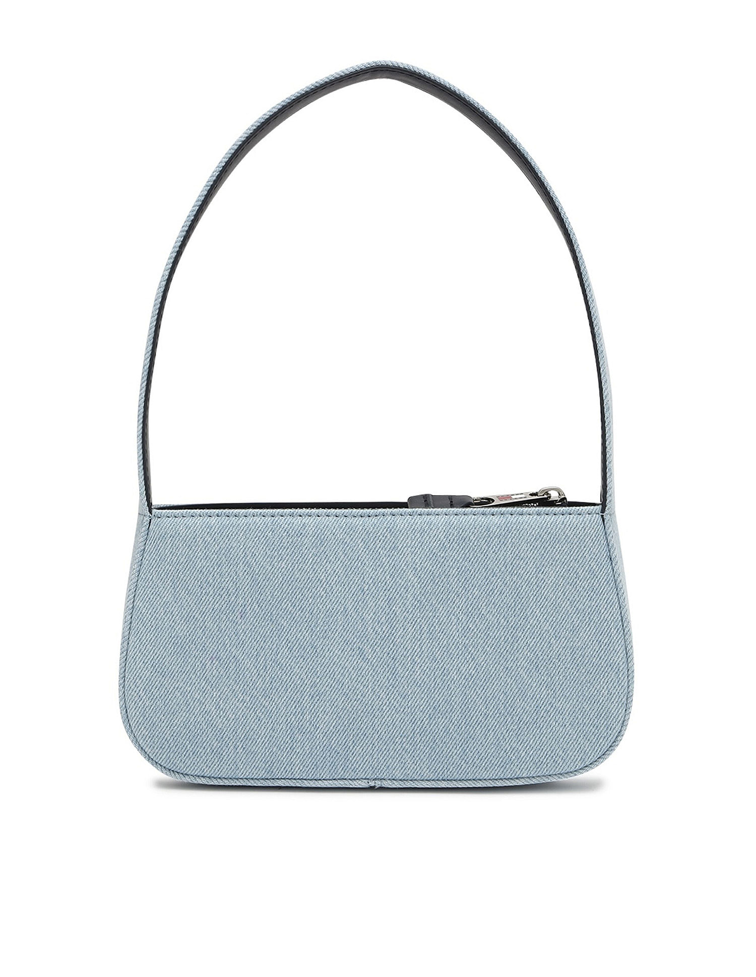 Tommy Hilfiger Solid Blue Cotton Shoulder Bag