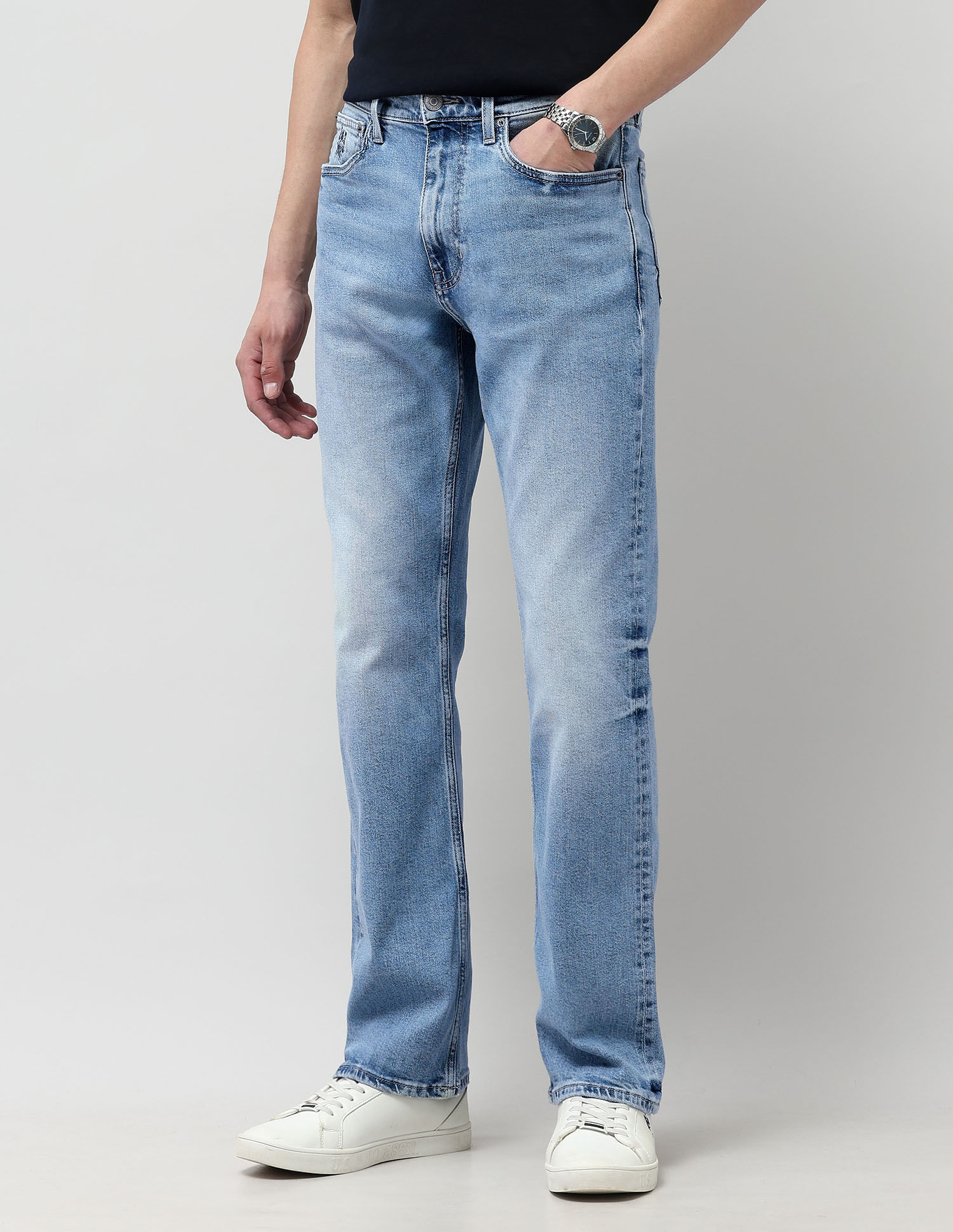 Buy Polo Denim Connor Bootcut Blue Jeans - Main Image