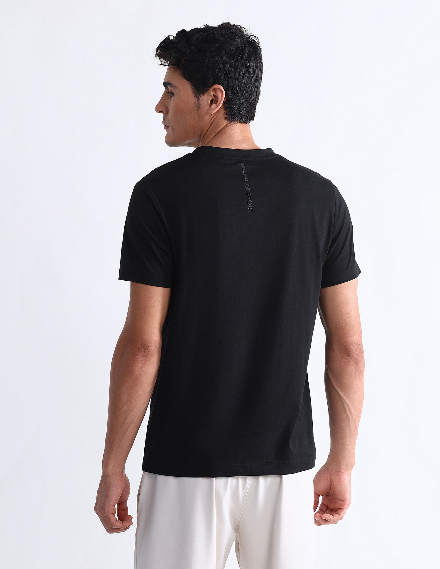 USPA Active Brand Printed Slim Fit T-Shirt