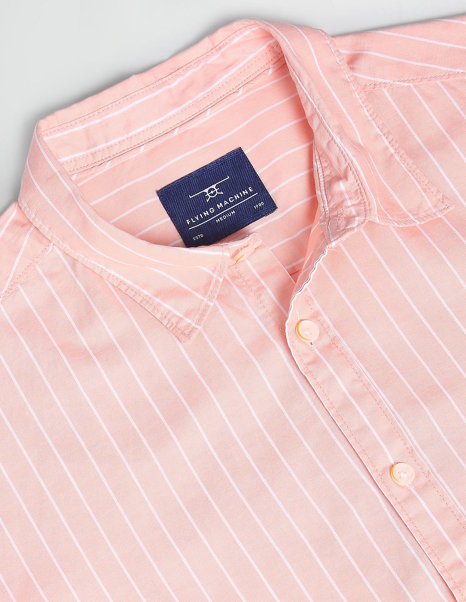 Flying Machine Vertical Stripe Slim Fit Shirt
